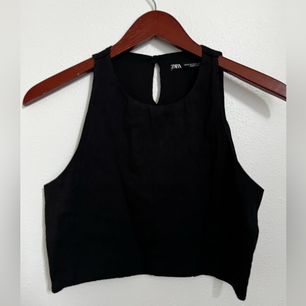 Black Zara Crop Top